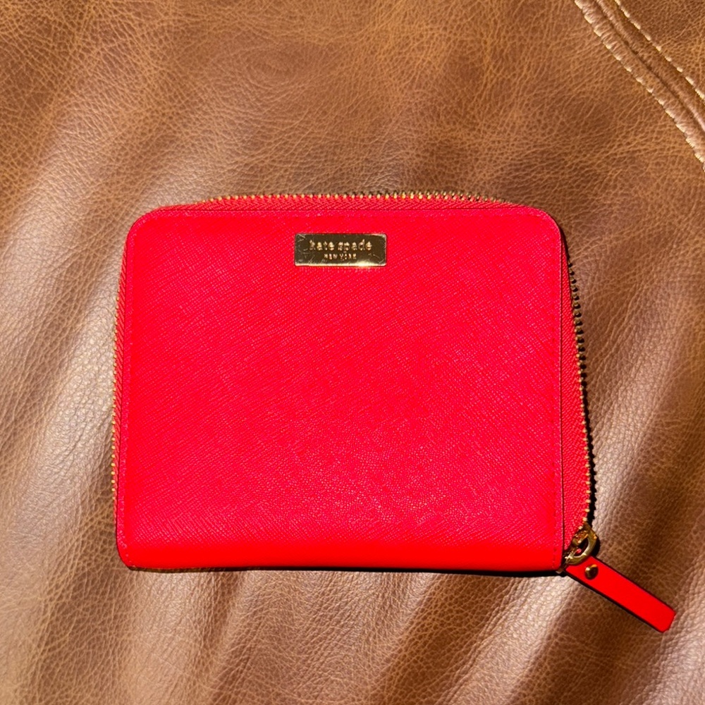 Kate Spade Red Zip Wallet